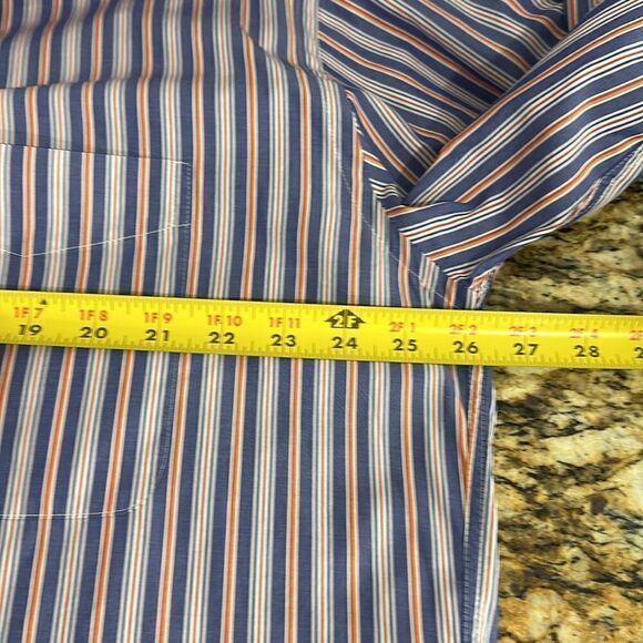 Faconnable Multicolor Stripes Cotton Long Sleeve Button Down Shirt Size XL - Picture 9 of 11